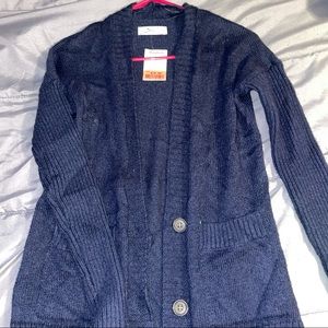 NWT Hollister navy blue cardigan